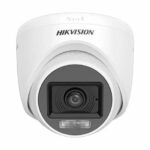 Hikvision DS-2CE76D0T-LPFS caméra analogique turret 2 MP Smart Hybrid Light avec microphone